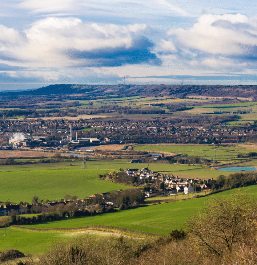 Kent, fields in green