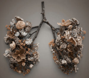 Lungs from dried flowers