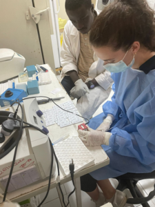 two people working in a lab