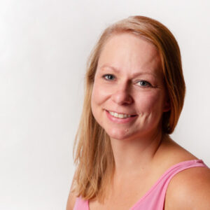 A portrait photo of a woman